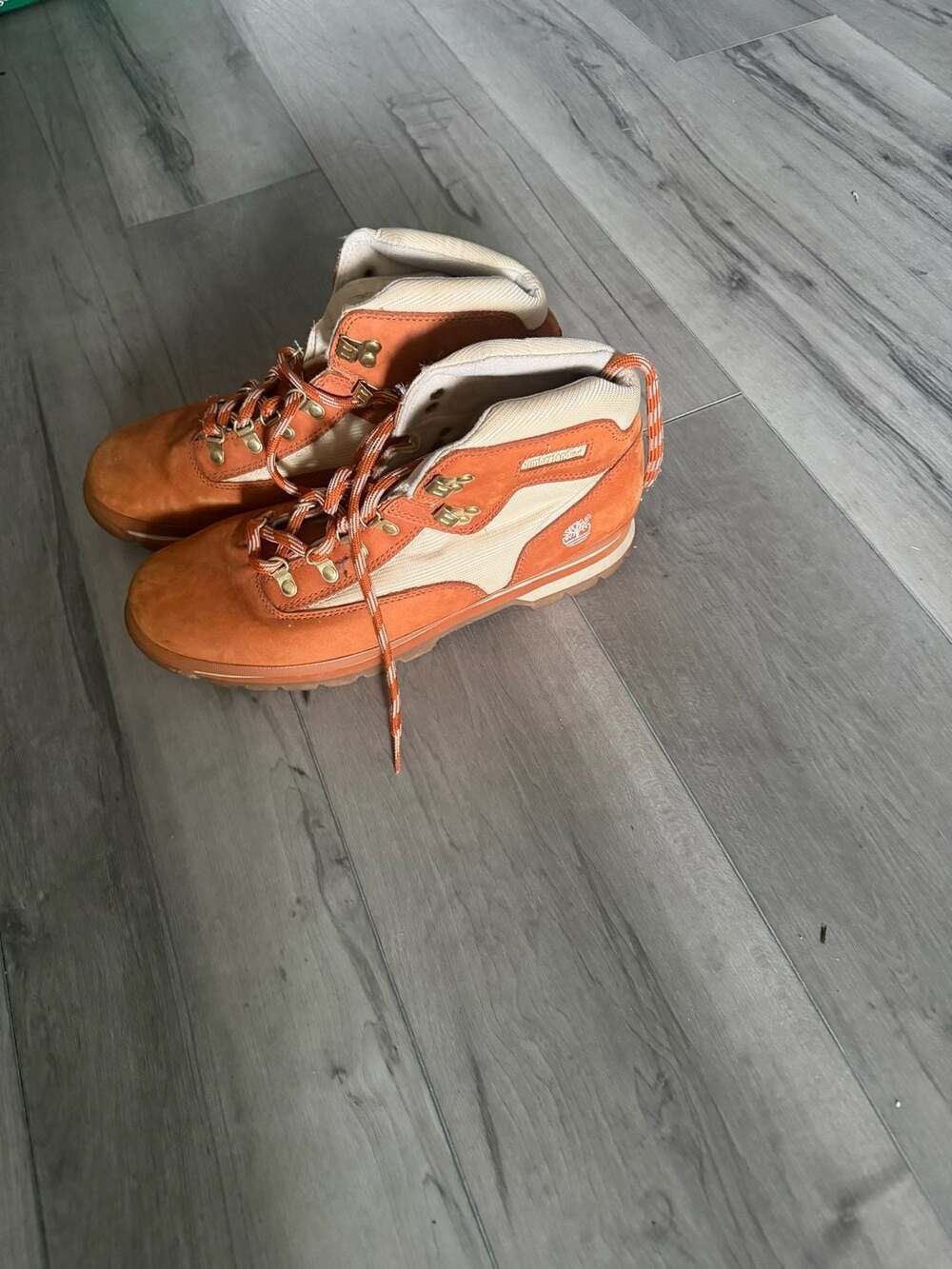 Timberland Euro Hiker Mid Lace-Up Boots in Burnt Orange